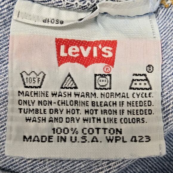 Vintage Levi's 501 Jeans Men 34x36 (Actual 32x34.5) 90's 100% Cotton USA Grunge - Picture 6 of 14
